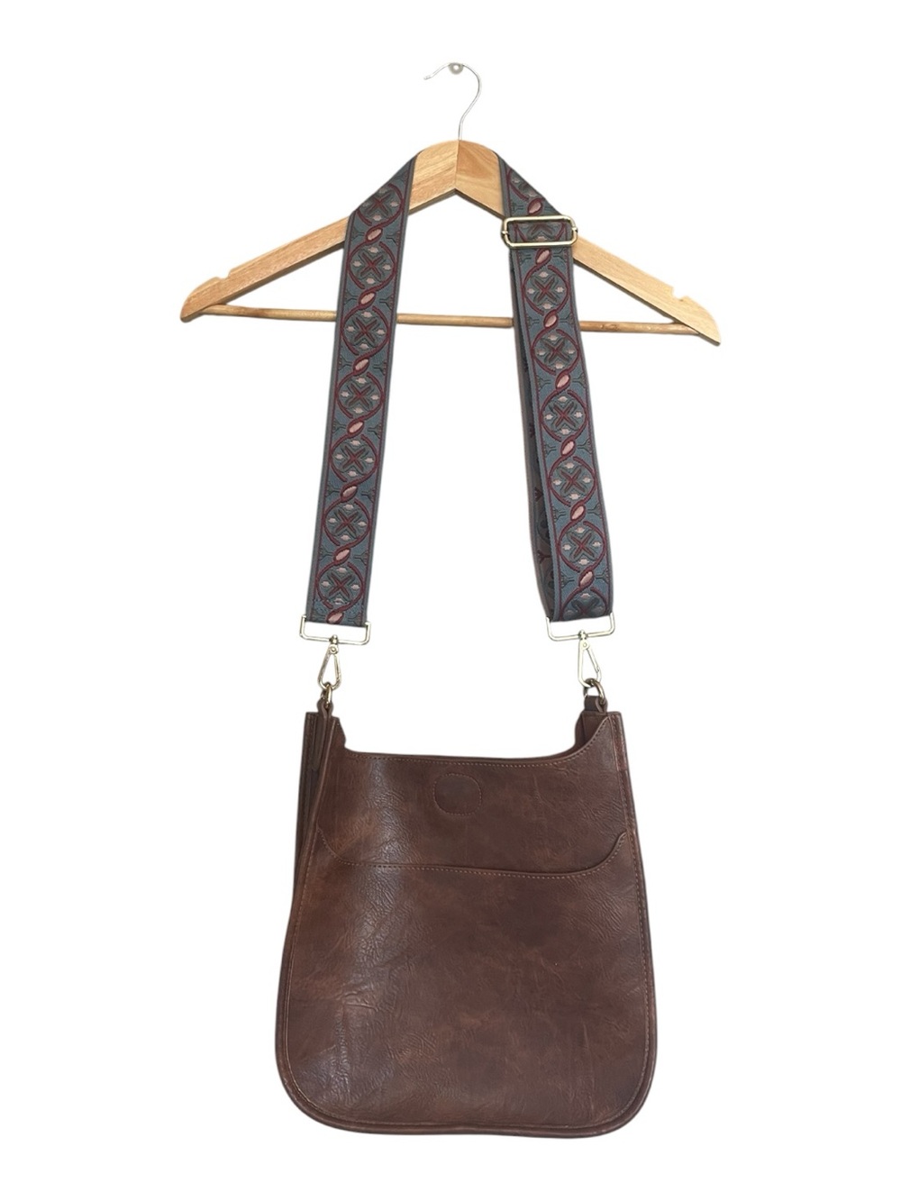 Ahdorned Vegan Leather Messenger Bag